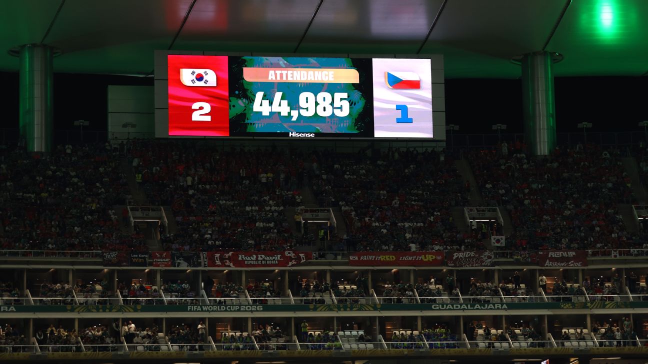 FIFA为韩捷世界杯出勤数据辩护 44985人数引空座争议